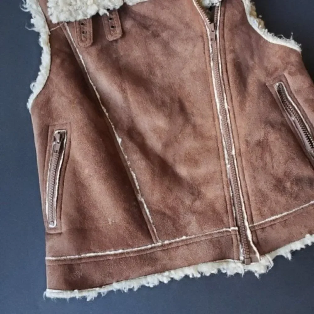 ⚘Steve Madden Faux Leather Vest